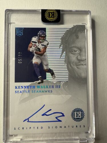 KENNETH WALKER III 2022 ENCASED ROOKIE SCRIPTED SIGNATURES /50