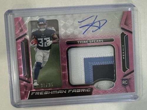 TYJAE SPEARS 2023 CERTIFIED FRESHMAN FABRIC ROOKIE PATCH AUTOGRAPH PIN