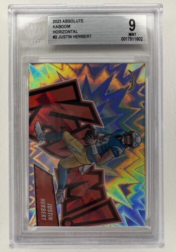 2023 Kaboom Justin Herbert Horizontal Absolute #2 BGS 9 POP 4