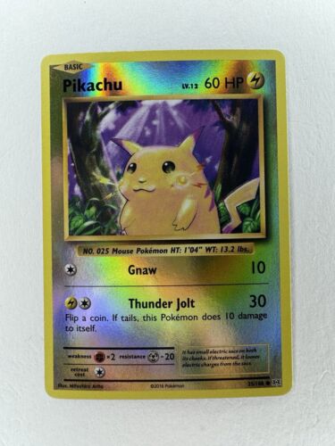 PIKACHU - 35/108 - Evolutions  - Reverse Holo - Pokemon Card - NM