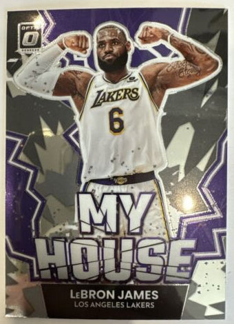 2022-23 Donruss Optic Lebron James My House Purple Prizm #4 Lakers NM+