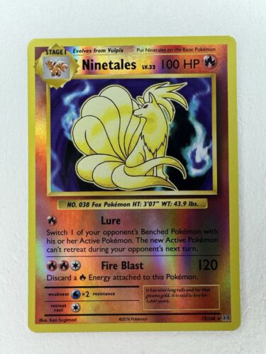 Ninetales - 15/108 - Pokemon Evolutions XY Reverse Holo Rare Card NM