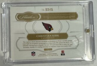 2018 Christian Kirk Flawless Rookie Dual Patch AUTO /10🔥🔥 MINT RC