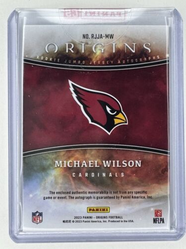 michael wilson origins 2023 Rookie Patch Autograph Sealed From Panini