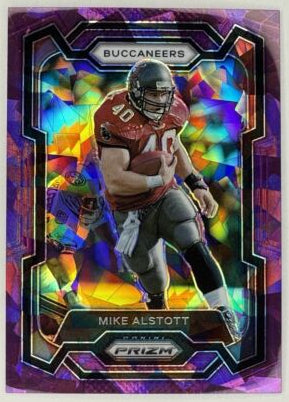 2023 PANINI PRIZM PURPLE PRIZM CRACKED ICE #'D /225 MIKE ALSTOTT