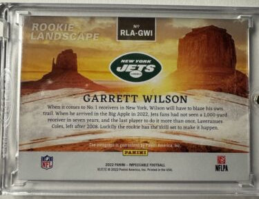 2022 Panini Impeccable - Rookie Landscape #RLA-GWI Garrett Wilson /49