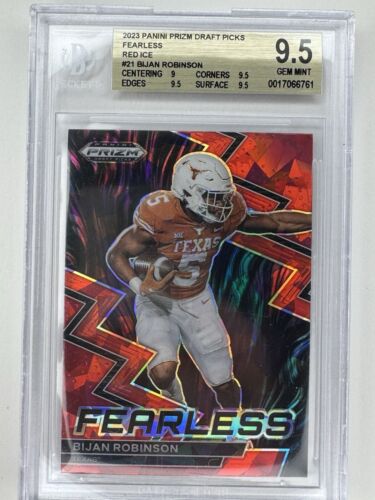 2023 Panini Prizm Draft Picks - Fearless #F-21 Bijan Robinson (RC) BGS