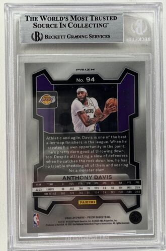 2023-24 Anthony Davis Prizm Mojo /25 #94 BGS 8.5 NM/Mint + POP 1