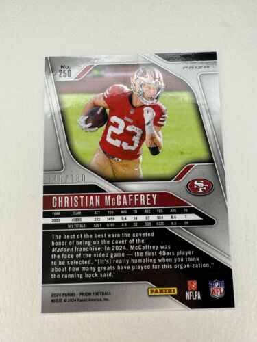 2024 Panini Prizm Christian McCaffrey Hyper /180