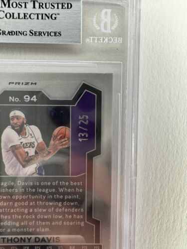 2023-24 Anthony Davis Prizm Mojo /25 #94 BGS 8.5 NM/Mint + POP 1