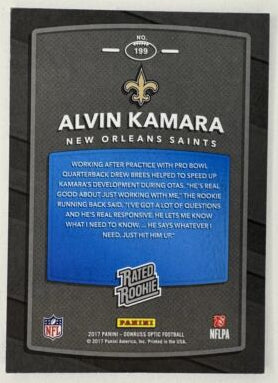 Alvin Kamara 199 Rookie 2017 Rated Rookie