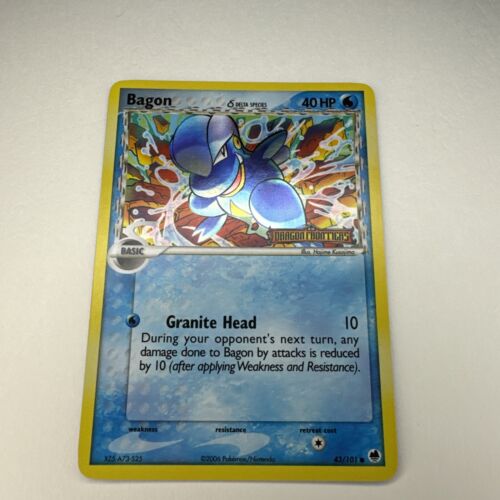 Pokemon Cards: EX Dragon Frontiers Stamped Reverse Holo: Bagon 43/101