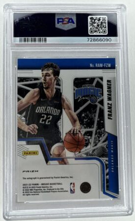 2021 Franz Wagner Mosaic Rookie Autographs PSA 9 Orlando Magic