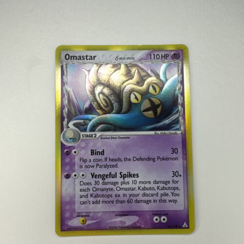 Pokémon Omastar Delta Species Ex Holon Phantoms 2006 Holo Rare 13/110