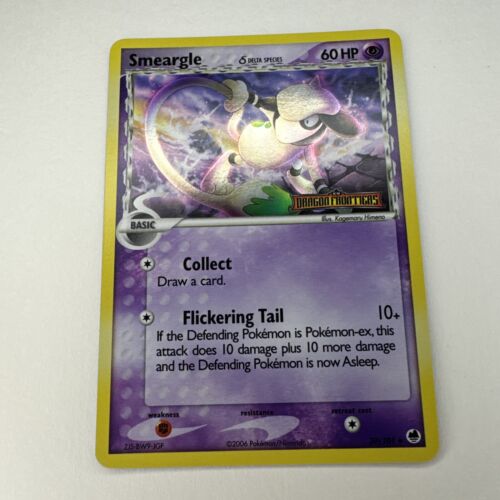 Pokemon Smeargle 39/101 EX Dragon Frontiers Rev Holo 2006 STAMPED