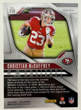 2024 Panini Prizm Christian McCaffrey Hyper /180