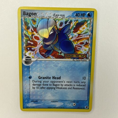 Pokemon Cards: EX Dragon Frontiers Stamped Reverse Holo: Bagon 43/101