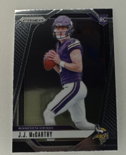 2024 Panini Prizm Football JJ McCarthy RC #400 Rookie Vikings SP PRIZM