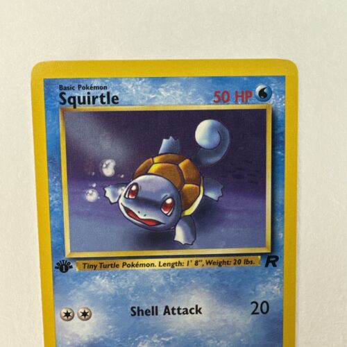 POKEMON SQUIRTLE 68/82 1ST EDITION TEAM ROCKET Mint