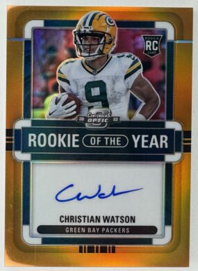 2022 Contenders Christian Watson Rookie Of The Year Auto /35