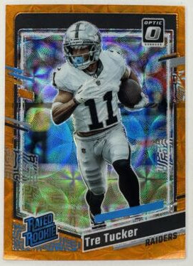 2023 Panini Donruss Optic - Rated Rookie Orange Prizm #261 Tre Tucker