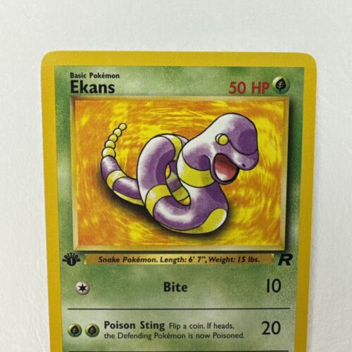 Pokémon Ekans Team Rocket 1st Edition #56 WOTC Mint  TCG