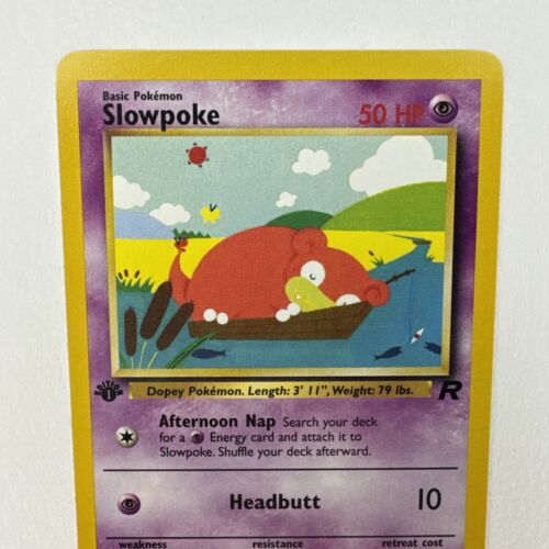 Pokemon SLOWPOKE 67/82 1st Edition Team Rocket - NEAR MINT