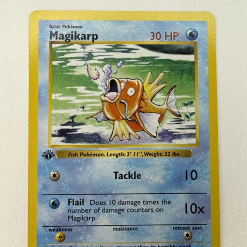 Pokémon Magikarp 1st Edition Uncommon Shadowless 35/102 Base Set WOTC