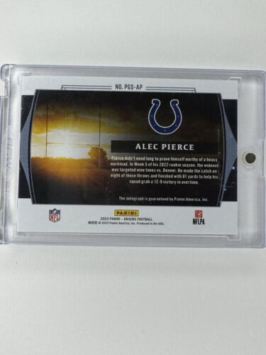 2023 Panini Origins Alec Pierce - Proving Ground Signatures #PGS-AP  /