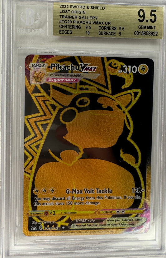 Pikachu Vmax TG29 Pokemon BGS 9.5