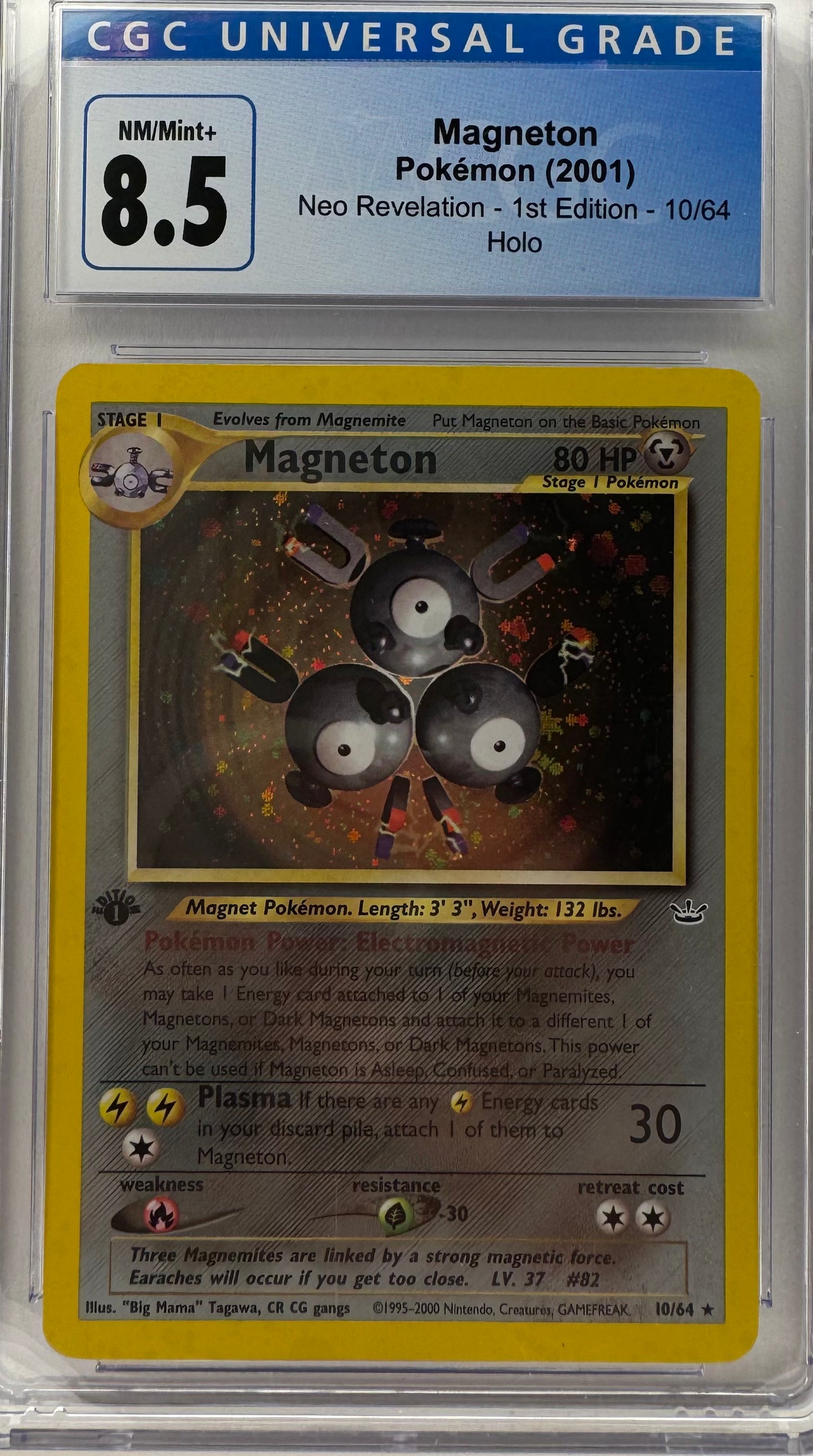 Magneton 1st Edition #10 Neo Revelation CGC 8.5