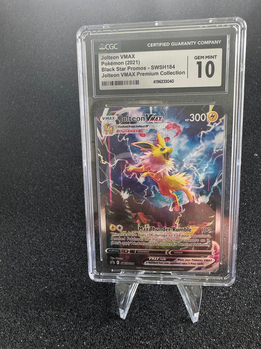 JOLTEON VMAX PREMIUM COLLECTION SWSH184 CGC 10