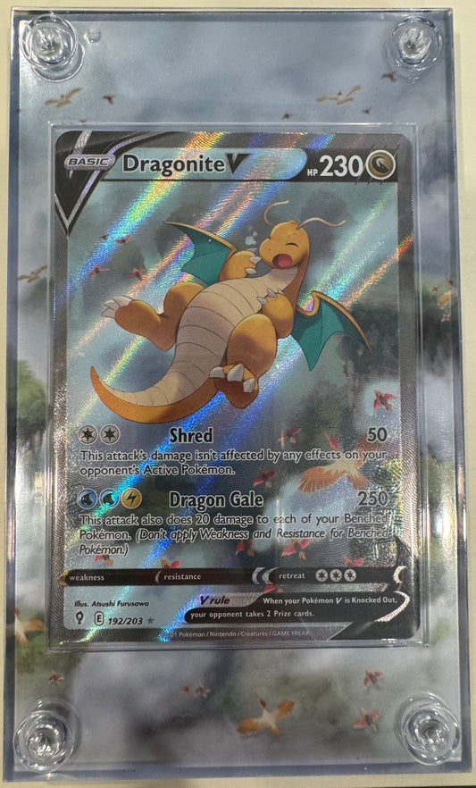 Dragonite V Alt Art #192 Evolving Skies - Custom Case/Mount