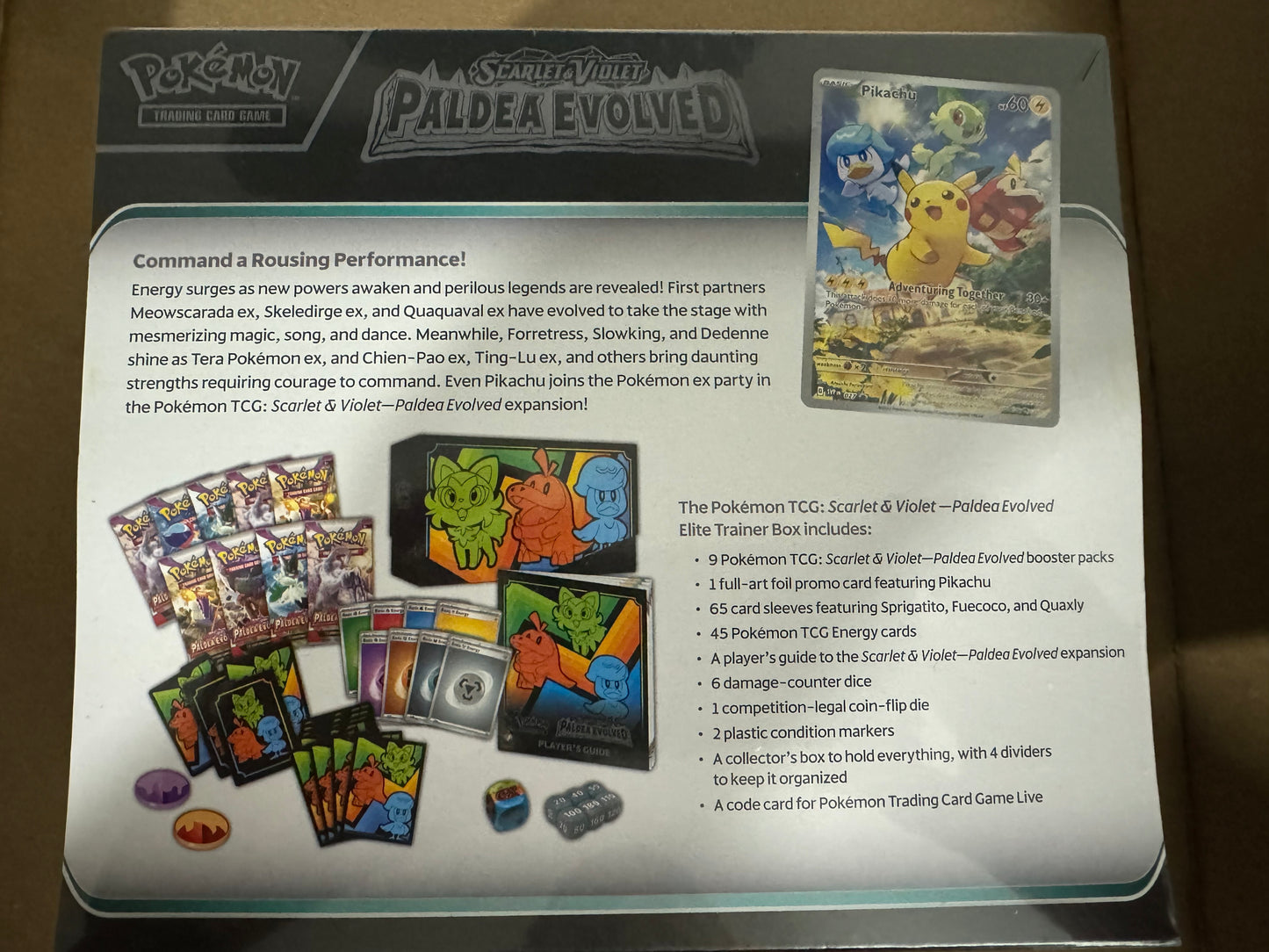 Paldea Evolved Elite Trainer Box - Factory Sealed